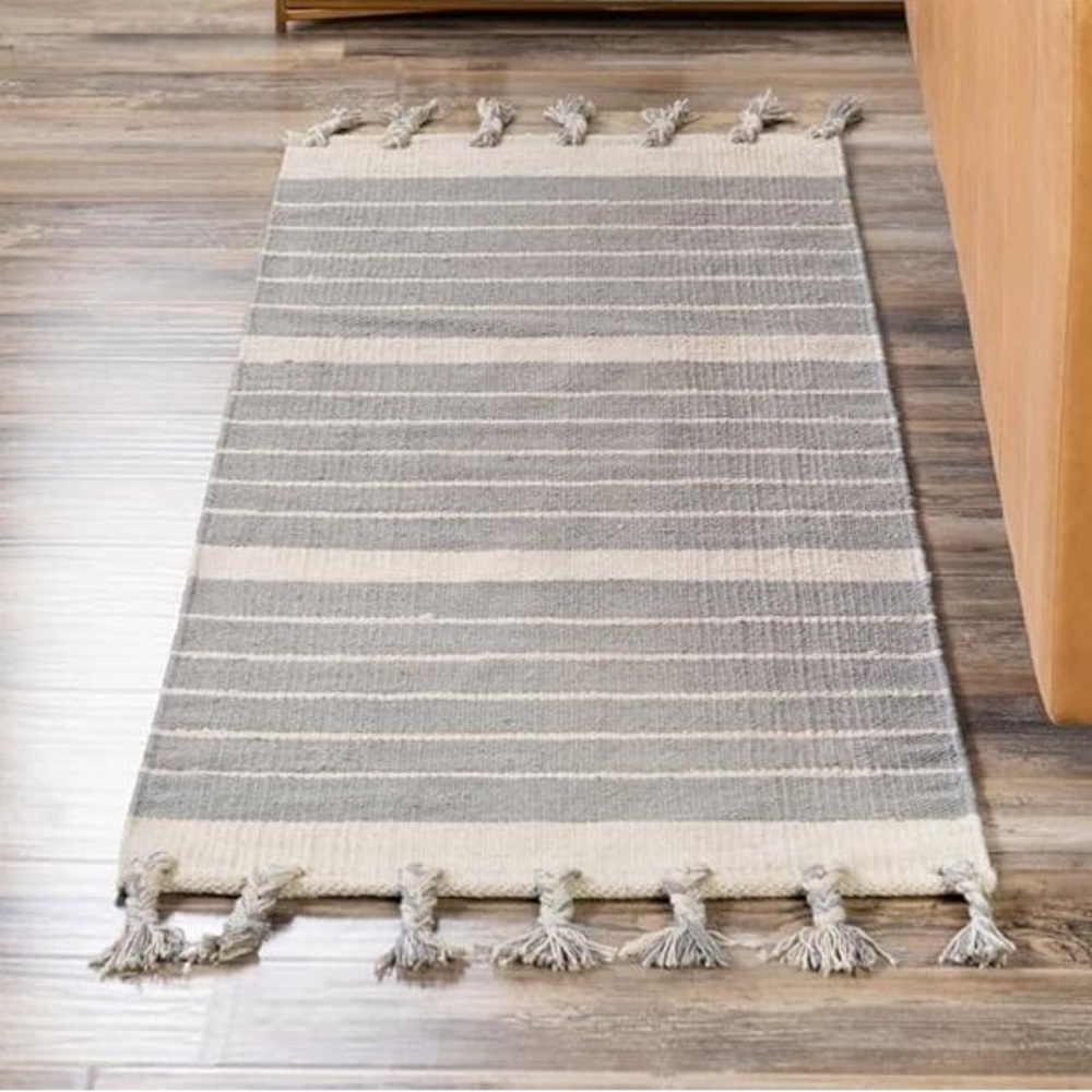 Unique Loom Chindi Cotton Collection Area Stripe Runner Rug - 24”x74” (2x6)